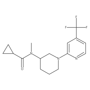 N-methyl-N-{1-[4-(trifluoromethyl)pyridin-2-yl]piperidin-3-yl}cyclopropanecarboxamide Structure