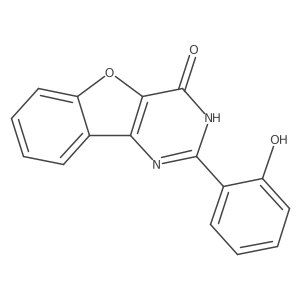 2-(2-hydroxyphenyl)benzofuro[3,2-d]pyrimidin-4(3H)-one结构式