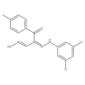 2-[2-(3,5-Dichlorophenyl)hydrazono]-3-(4-methylphenyl)-3-oxopropanal oxime Structure