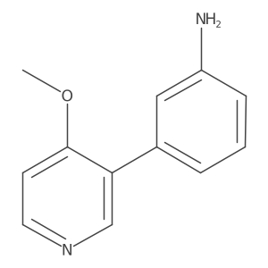 3-(4-Methoxy-3-pyridinyl)benzenamine Structure