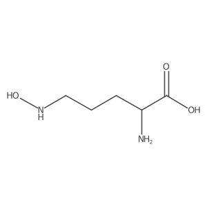 (2R)-2-amino-5-(hydroxyamino)pentanoic acid结构式