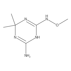 3,6-Dihydro-N2-methoxy-6,6-dimethyl-1,3,5-triazine-2,4-diamine结构式