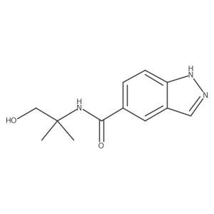 N-(1-Hydroxy-2-methylpropan-2-YL)-1H-indazole-5-carboxamide结构式