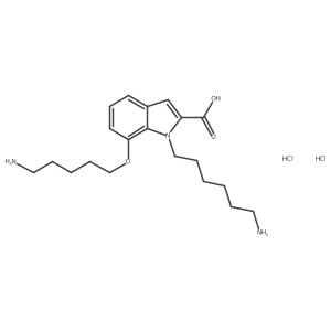 1-(6-Aminohexyl)-7-[(5-aminopentyl)oxy]-1h-indole-2-carboxylic acid dihydrochloride Structure