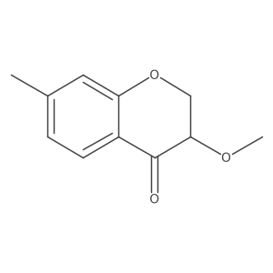 3-Methoxy-7-methyl-3,4-dihydro-2H-1-benzopyran-4-one结构式