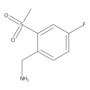 4-Fluoro-2-(methylsulfonyl)benzylamine结构式