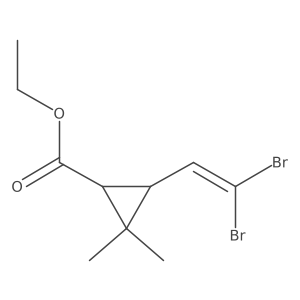 Ethyl 3-(2,2-dibromovinyl)-2,2-dimethylcyclopropanecarboxylate Structure