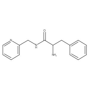 (2S)-2-amino-3-phenyl-N-(pyridin-2-ylmethyl)propanamide结构式