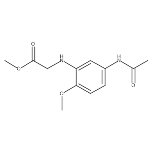N-[5-(Acetylamino)-2-methoxyphenyl]glycine methyl ester Structure