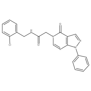 N-(2-chlorobenzyl)-2-(4-oxo-1-phenyl-1H-pyrazolo[3,4-d]pyrimidin-5(4H)-yl)acetamide Structure