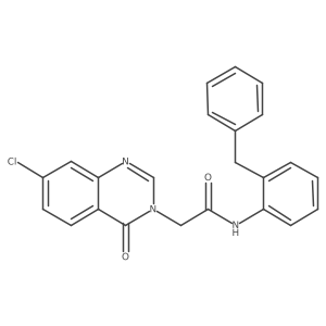 N-(2-Benzylphenyl)-2-(7-chloro-4-oxo-3(4H)-quinazolinyl)acetamide Structure