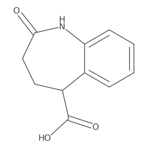 2-oxo-2,3,4,5-tetrahydro-1H-1-benzazepine-5-carboxylicacid结构式