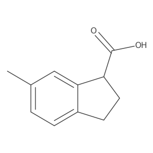 6-methyl-2,3-dihydro-1H-indene-1-carboxylic acid Structure