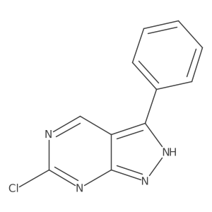 6-chloro-3-phenyl-1H-pyrazolo[3,4-d]pyrimidine结构式