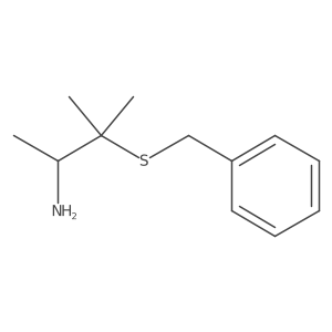 3-Benzylsulfanyl-3-methylbutan-2-amine Structure