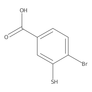 4-Bromo-3-mercaptobenzoic acid结构式