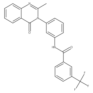 N-(3-(2-methyl-4-oxoquinazolin-3(4H)-yl)phenyl)-3-(trifluoromethyl)benzamide Structure
