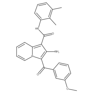 2-amino-N-(2,3-dimethylphenyl)-3-(3-methoxybenzoyl)indolizine-1-carboxamide Structure