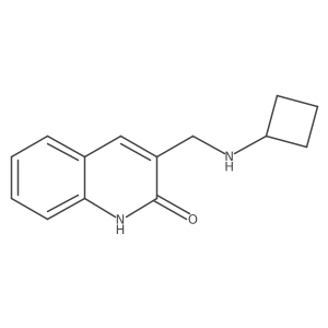 3-[(Cyclobutylamino)methyl]quinolin-2-ol Structure