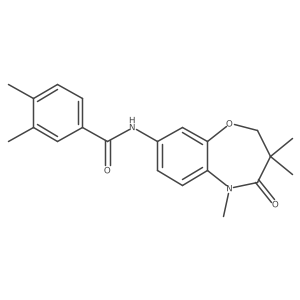 3,4-dimethyl-N-(3,3,5-trimethyl-4-oxo-2,3,4,5-tetrahydrobenzo[b][1,4]oxazepin-8-yl)benzamide Structure