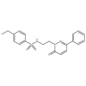 4-ethyl-N-(2-(6-oxo-3-phenylpyridazin-1(6H)-yl)ethyl)benzenesulfonamide结构式