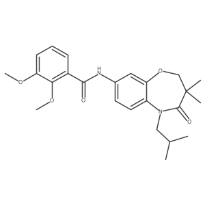N-(5-isobutyl-3,3-dimethyl-4-oxo-2,3,4,5-tetrahydrobenzo[b][1,4]oxazepin-8-yl)-2,3-dimethoxybenzamide Structure