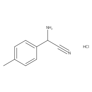 Amino(4-methylphenyl)acetonitrile hydrochloride结构式