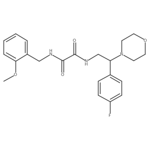 N1-(2-(4-fluorophenyl)-2-morpholinoethyl)-N2-(2-methoxybenzyl)oxalamide Structure