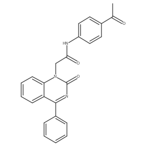 N-(4-acetylphenyl)-2-(2-oxo-4-phenyl-quinazolin-1-yl)acetamide Structure
