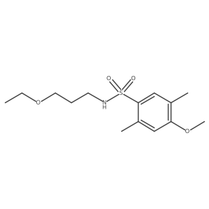(3-Ethoxypropyl)[(4-methoxy-2,5-dimethylphenyl)sulfonyl]amine结构式