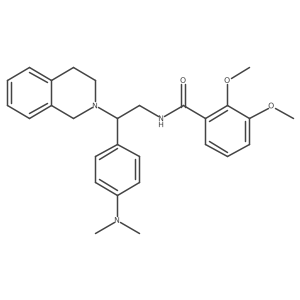 N-(2-(3,4-dihydroisoquinolin-2(1H)-yl)-2-(4-(dimethylamino)phenyl)ethyl)-2,3-dimethoxybenzamide结构式