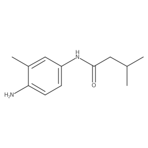N-(4-amino-3-methylphenyl)-3-methylbutanamide结构式
