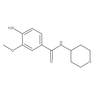 4-Amino-3-methoxy-N-(tetrahydro-2H-pyran-4-yl)benzamide结构式