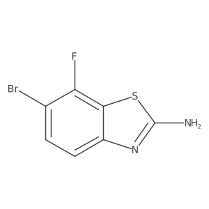 6-Bromo-7-fluoro-2-benzothiazolamine结构式