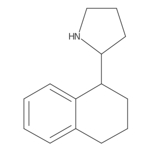 2-(1,2,3,4-Tetrahydronaphthalen-1-yl)pyrrolidine结构式