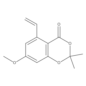 7-Methoxy-2,2-dimethyl-5-vinyl-4H-benzo[d][1,3]dioxin-4-one结构式