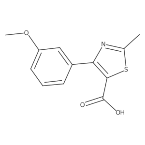 2-Methyl-4-(3-methoxy-phenyl)-thiazole-5-carboxylic acid结构式
