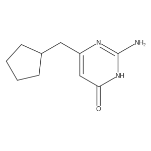 2-Amino-6-cyclopentylmethylpyrimidin-4-ol结构式