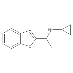 N-[1-(1-Benzofuran-2-YL)ethyl]cyclopropanamine Structure