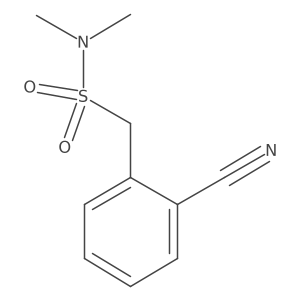1-(2-cyanophenyl)-N,N-dimethylmethanesulfonamide结构式