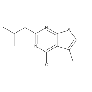 4-Chloro-2-isobutyl-5,6-dimethylthieno[2,3-d]pyrimidine Structure