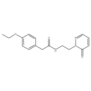 2-(4-ethoxyphenyl)-N-(2-(6-oxopyridazin-1(6H)-yl)ethyl)acetamide结构式