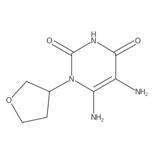 5,6-Diamino-1-(tetrahydro-3-furanyl)-2,4(1h,3h)-pyrimidinedione结构式