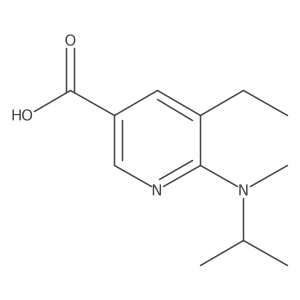5-Ethyl-6-(isopropyl-methyl-amino)-nicotinic acid结构式