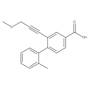 2-(3-Methoxyprop-1-yn-1-yl)-2'-methylbiphenyl-4-carboxylic acid Structure