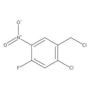 1-Chloro-2-(chloromethyl)-5-fluoro-4-nitrobenzene Structure