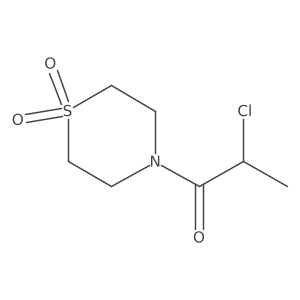 4-(2-Chloropropanoyl)-1-thiomorpholine-1,1-dione结构式