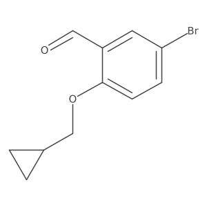 5-Bromo-2-(cyclopropylmethoxy)benzaldehyde Structure