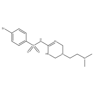 CN(C)CCN1CN=C(NS(=O)(=O)c2ccc(Br)cc2)NC1结构式