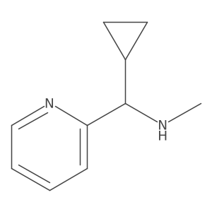 1-cyclopropyl-N-methyl-1-pyridin-2-ylmethanamine Structure